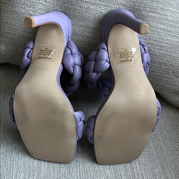 Steve Madden kenley Purple lavender Braided Heels size 7 - Picture 11 of 11